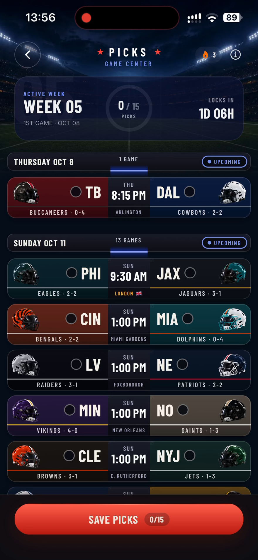 Your NFL picks